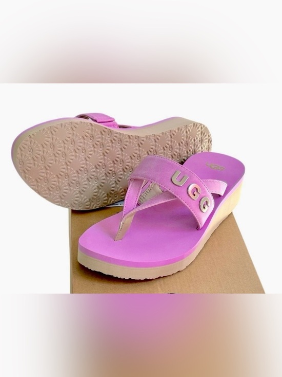 UGG Shoes - UGG Luna Logo Charm Sandals Lavender- 12